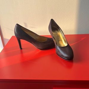 Ron white Vero Cuoio chocolate brown heels